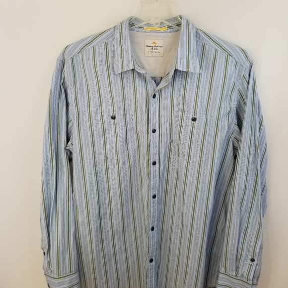 Tommy Bahama Jeans Long Sleeve Button Up Shirt XL - Picture 8 of 16